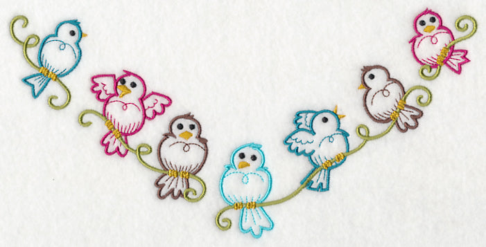 Perching Birds Neckline (V-Neck)