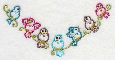 Perching Birds Neckline (V-Neck)