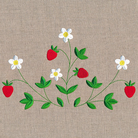 Fresh Strawberries in Bloom Feature