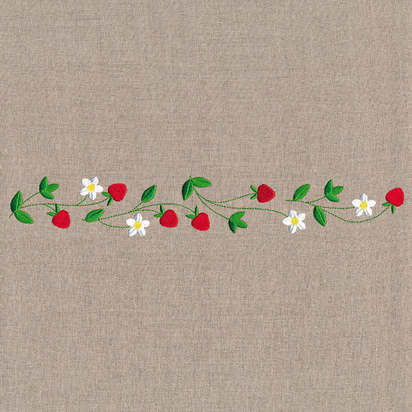 Fresh Strawberries in Bloom Border