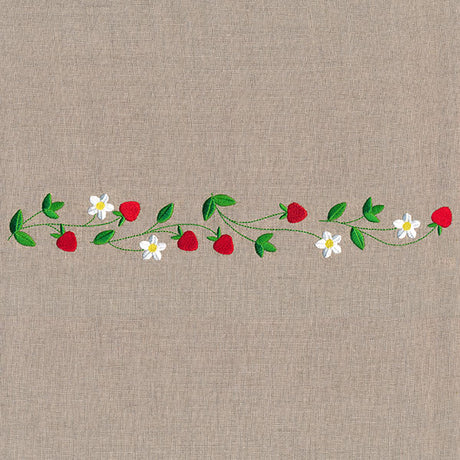 Fresh Strawberries in Bloom Border