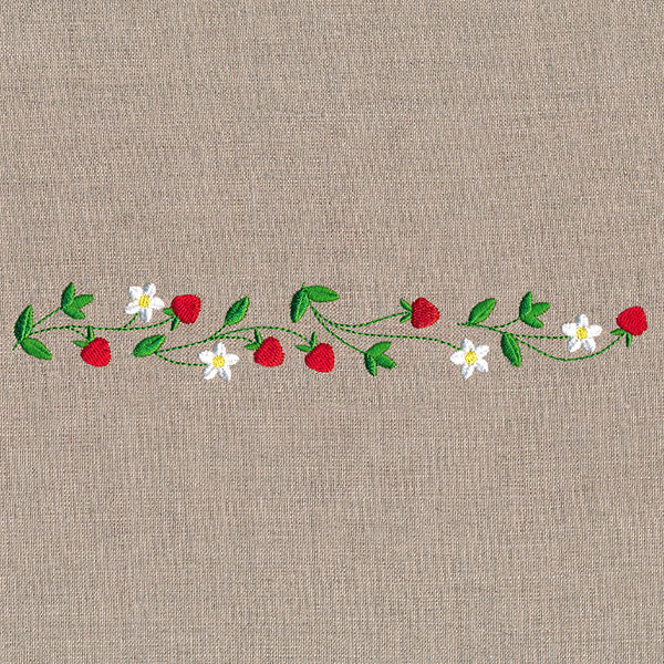 Fresh Strawberries in Bloom Border