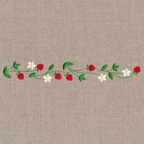 Fresh Strawberries in Bloom Border