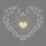 Sparkling Dandelion Heart