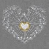 Sparkling Dandelion Heart