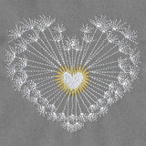 Sparkling Dandelion Heart
