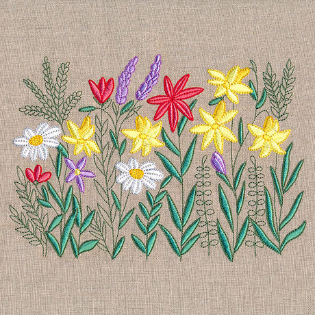Cheerful Wildflower Border