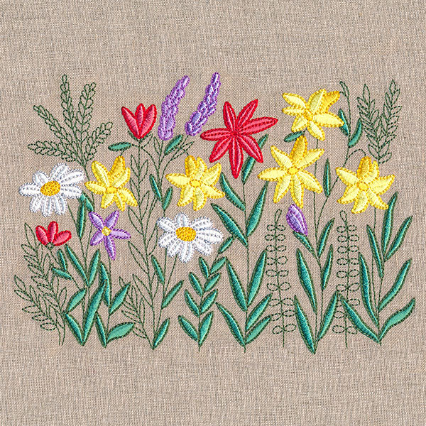 Cheerful Wildflower Border