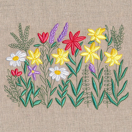 Cheerful Wildflower Border