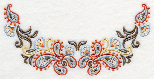 Swirling Paisley Neckline (Crewneck)