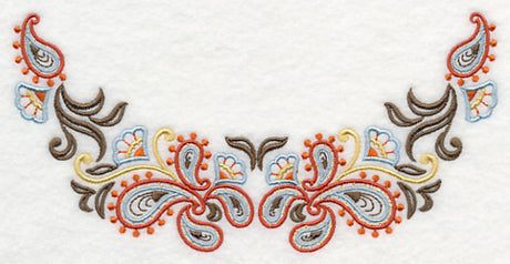 Swirling Paisley Neckline (Crewneck)