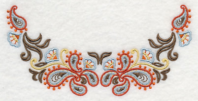 Swirling Paisley Neckline (Crewneck)