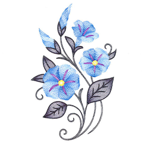 Flourishing Bouquet - Morning Glories