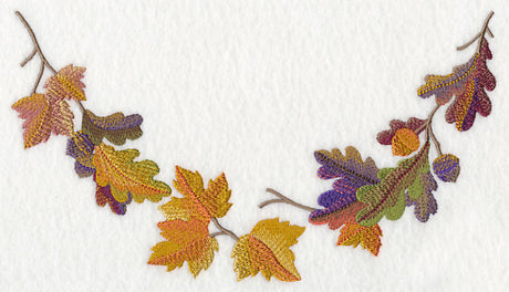 Autumn Leaves in Watercolor Neckline (V-Neck)