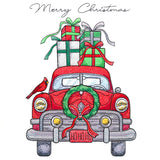 Merry Christmas Retro Car