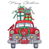 Merry Christmas Retro Car