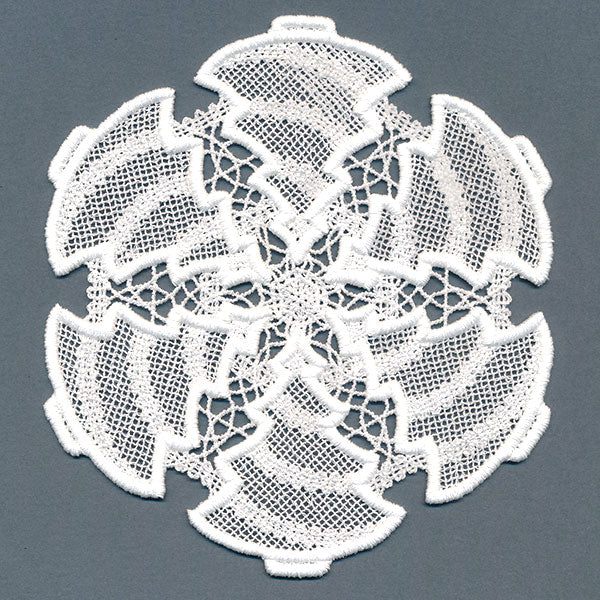 Festive Tree Doily (Battenburg Lace)