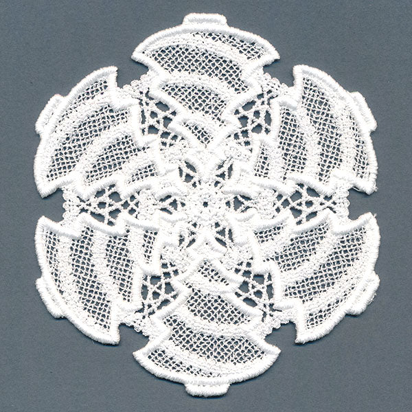 Festive Tree Doily (Battenburg Lace)