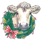 Country Christmas Cow