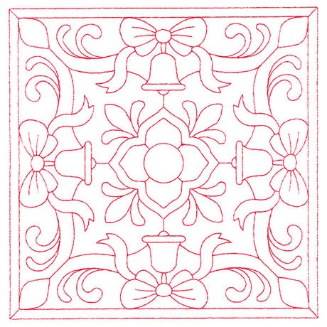 Christmas Filigree Quilting - Bells (Double Run)