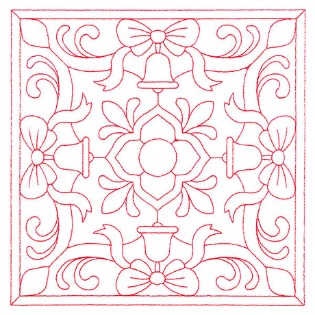 Christmas Filigree Quilting - Bells (Double Run)