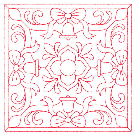 Christmas Filigree Quilting - Bells (Double Run)