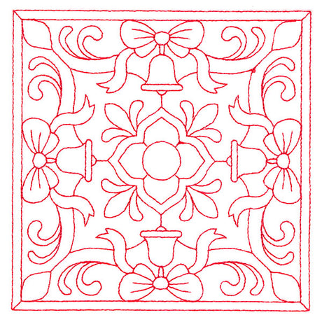 Christmas Filigree Quilting - Bells (Double Run)