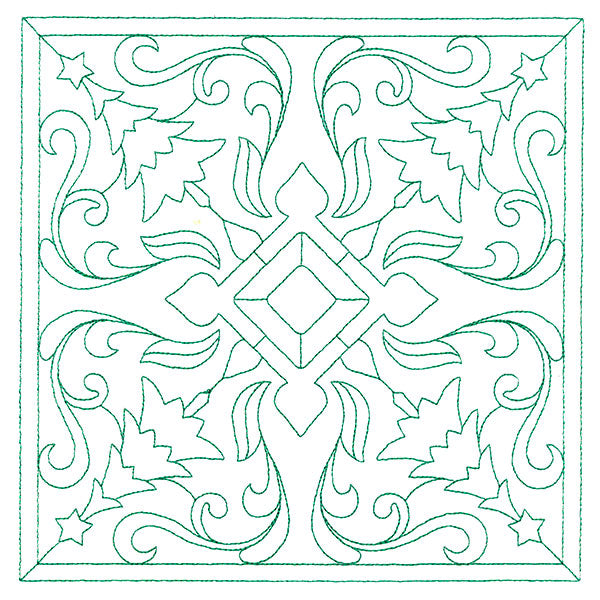 Christmas Filigree Quilting - Trees (Double Run)