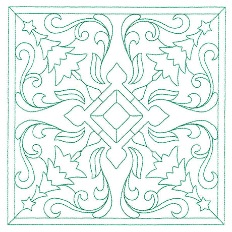 Christmas Filigree Quilting - Trees (Double Run)