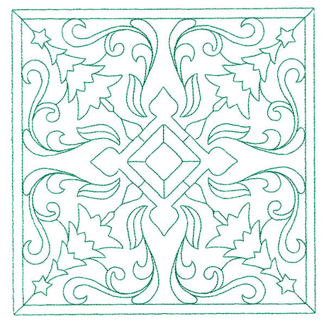 Christmas Filigree Quilting - Trees (Double Run)