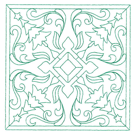 Christmas Filigree Quilting - Trees (Double Run)