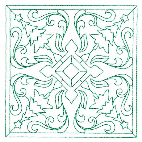 Christmas Filigree Quilting - Trees (Double Run)