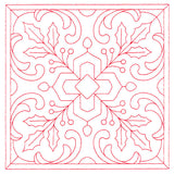 Christmas Filigree Quilting - Holly (Double Run)