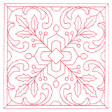 Christmas Filigree Quilting - Holly (Double Run)