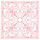 Christmas Filigree Quilting - Holly (Double Run)