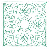 Christmas Filigree Quilting - Bows (Double Run)