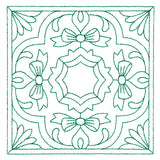 Christmas Filigree Quilting - Bows (Double Run)