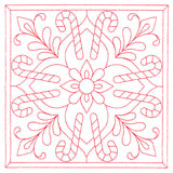 Christmas Filigree Quilting - Candy Canes (Double Run)