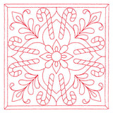 Christmas Filigree Quilting - Candy Canes (Double Run)
