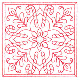 Christmas Filigree Quilting - Candy Canes (Double Run)
