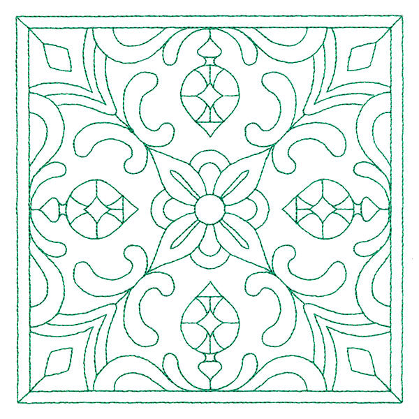 Christmas Filigree Quilting - Ornaments (Double Run)