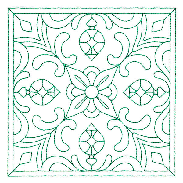 Christmas Filigree Quilting - Ornaments (Double Run)