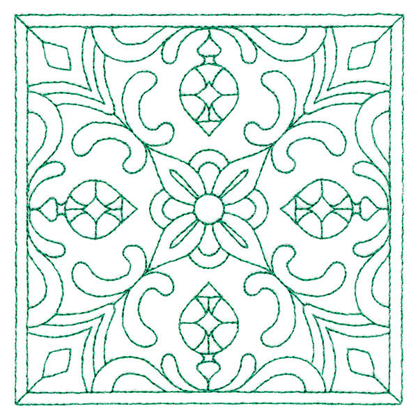 Christmas Filigree Quilting - Ornaments (Double Run)