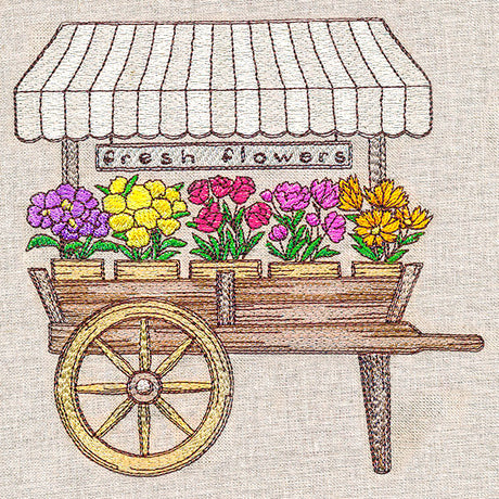 Fresh Flowers Cart
