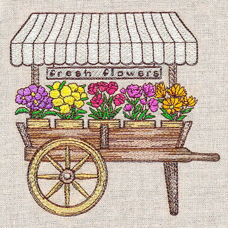 Fresh Flowers Cart
