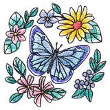 Sweet Butterfly and Blooms Accent