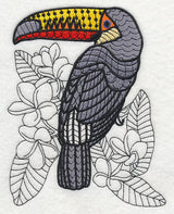 Toucan with Frangipani (Blackwork)