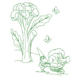 Vegetable Patch Garden Gnomes - Broccoli