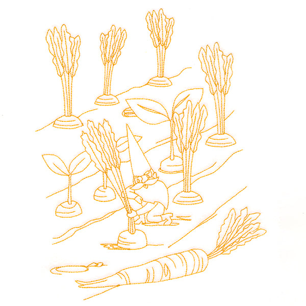 Vegetable Patch Garden Gnomes - Carrots