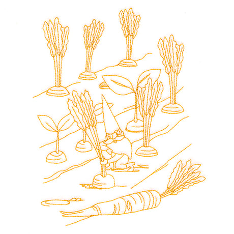 Vegetable Patch Garden Gnomes - Carrots